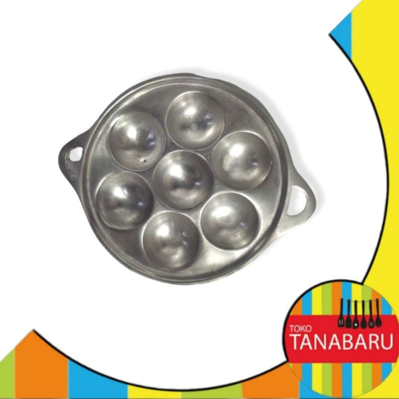 Wajan kue lumpur / cetakan kue lumpur / loyang kue lumpur 7 lubang