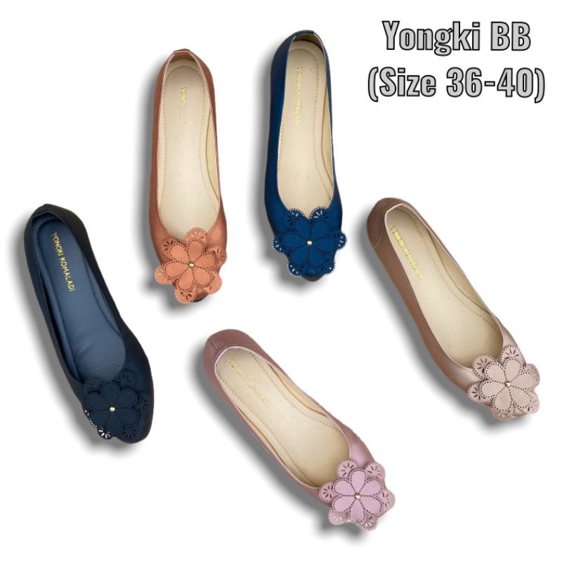 flatshoes terbaru brand matahari motif bunga lucu nice