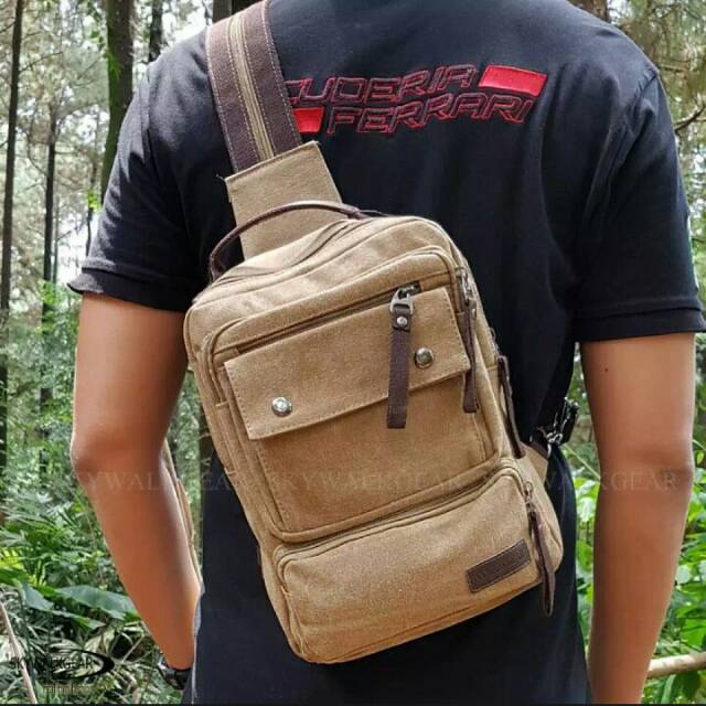 Skywalkgear Achilles Tas Ransel & Tas Selempang - 1617 Cokelat Muda