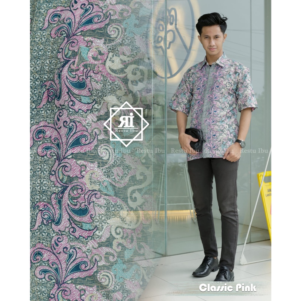 BATIK KEMEJA PERIA/HEM BATIK WISUDA/KEMEJA BATIK/BATIK PEKALONGAN
