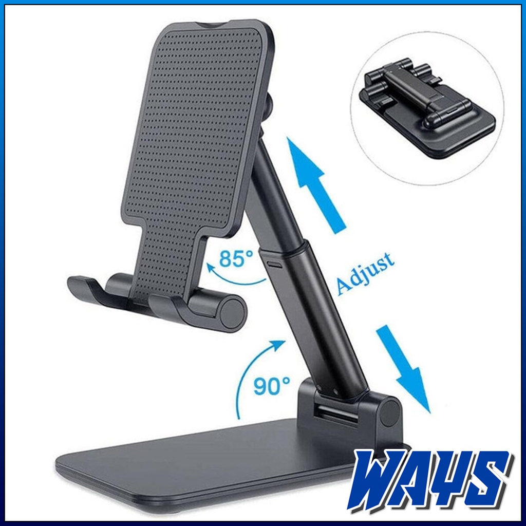 Z140 | Stand Holder Kaca Cermin Phone Lipat Liftable Foldable Hp Handphone Tablet Gadget / Dudukan HP Meja