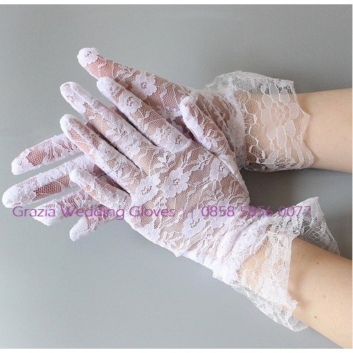 SR20 Sarung tangan pesta sarung tangan pengantin bridal gloves