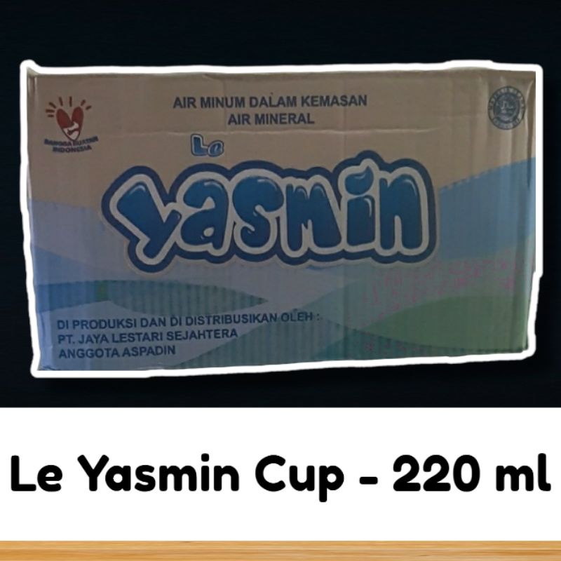 

Le Yasmin Cup Air Mineral 220 ml (isi 48 cup/dus)