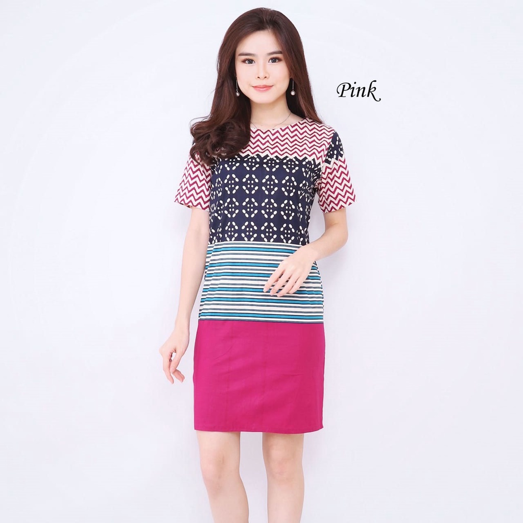 Baju Batik Wanita - Ceongsam Batik Wanita 038 MVP-Pink