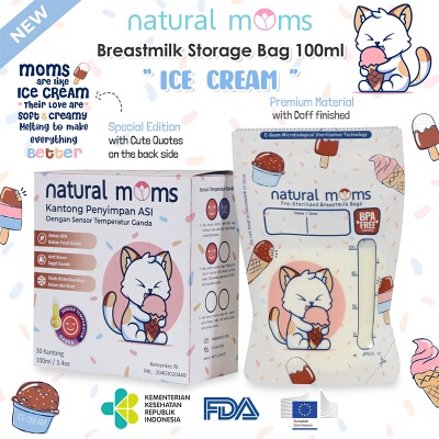 NATURAL MOMS BREASTMILK STORAGE BAG 100ML