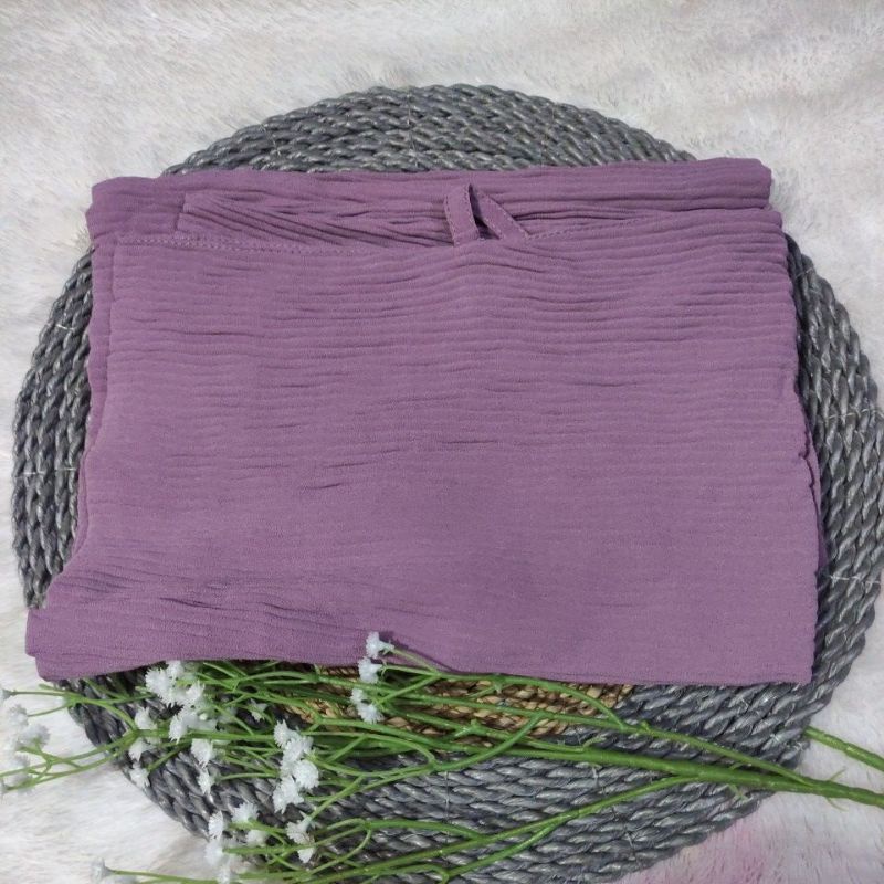 BERGO INSTAN SYIRIA XL plisket lidi(NON PED)-lavender
