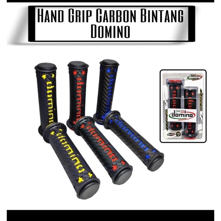 Hand grip Domino Carbon karbon bintang cocok untuk semua jenis motor