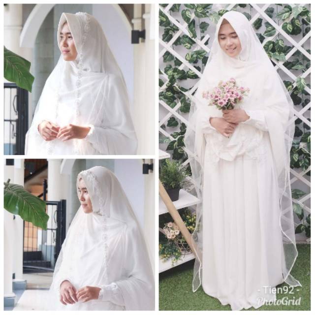  Baju  Akad  Nikah  Muslimah Syari  Model  Baju  Terbaru 2021