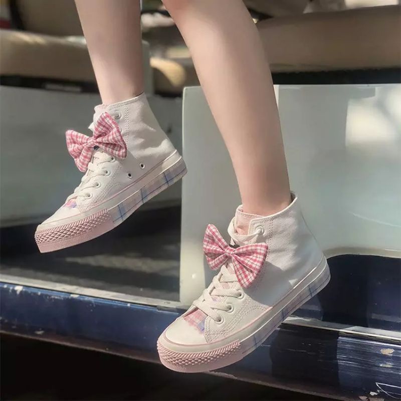 SEPATU SNEAKER  KAWAII JK GINGHAM