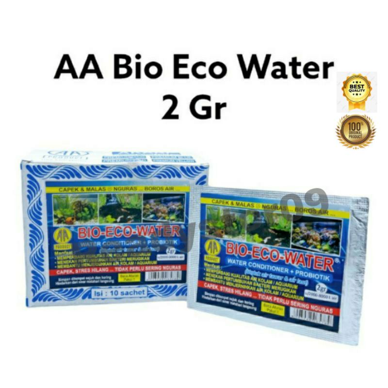 PROBIOTIK Bio Eco Water 2gr Penjernih Air Kolam Aquarium Bening