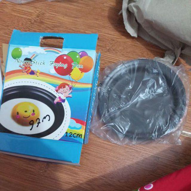 Wt-0006 Mini Frying Pan Wajan Pancake Crepe Motif Smiley Face Emoji