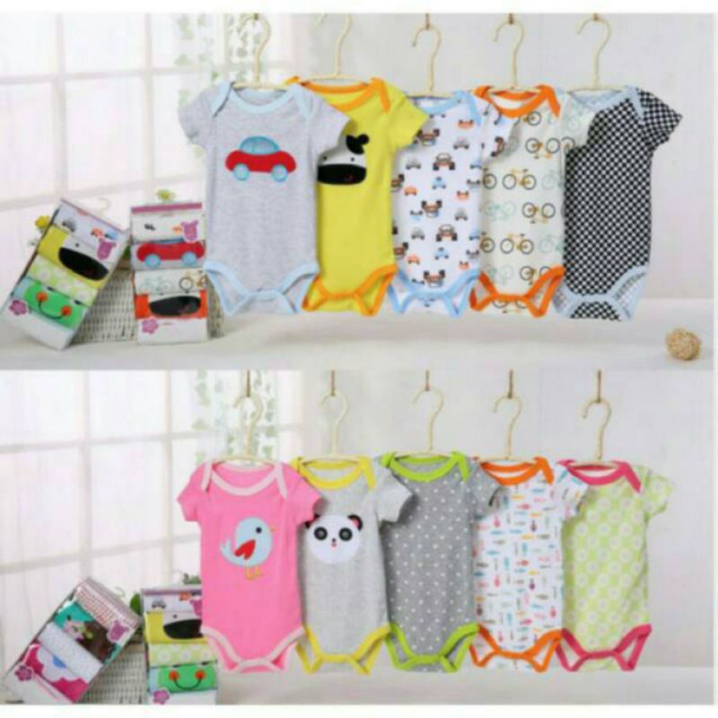 Faswa Baby Kids Jumper Bayi Lovelle Cart's 5in1 Lengan Pendek SNI