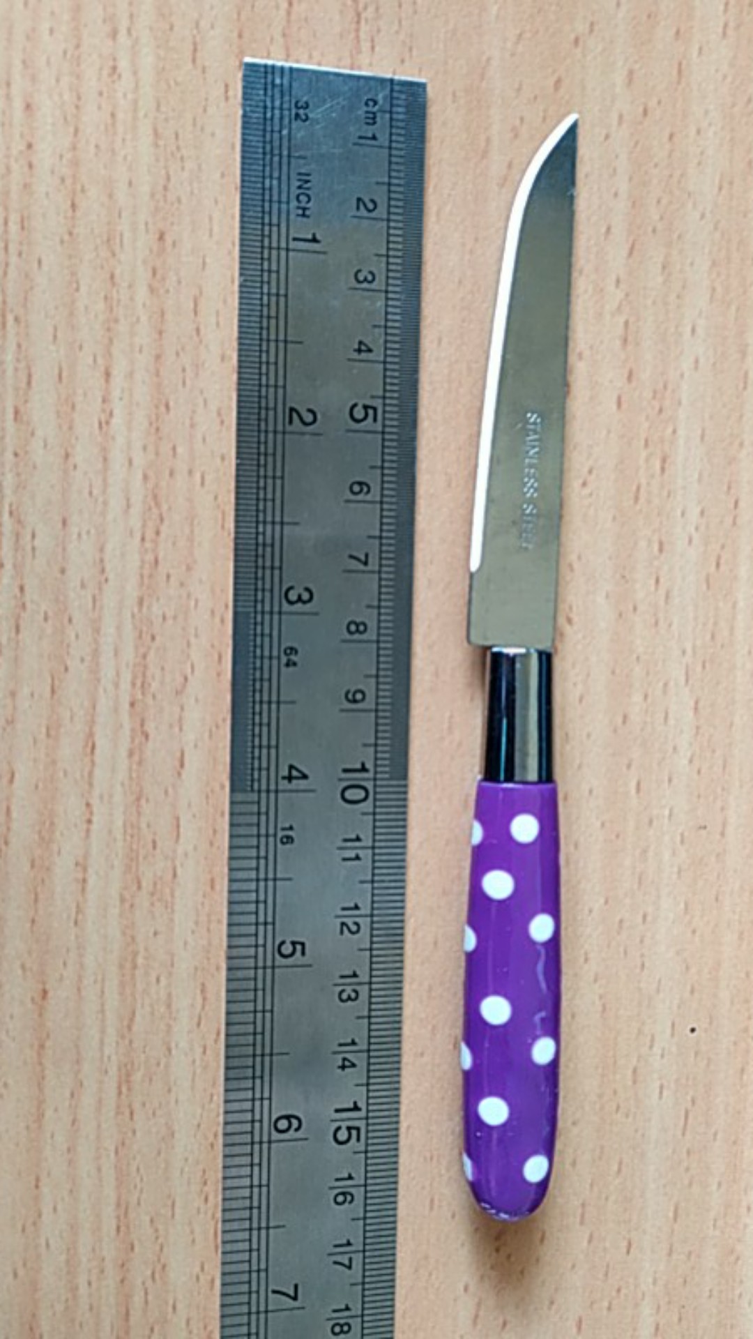 Pisau Buah Polkadot Pisau Dapur Kupas Buah Sayur Tajam Bagus