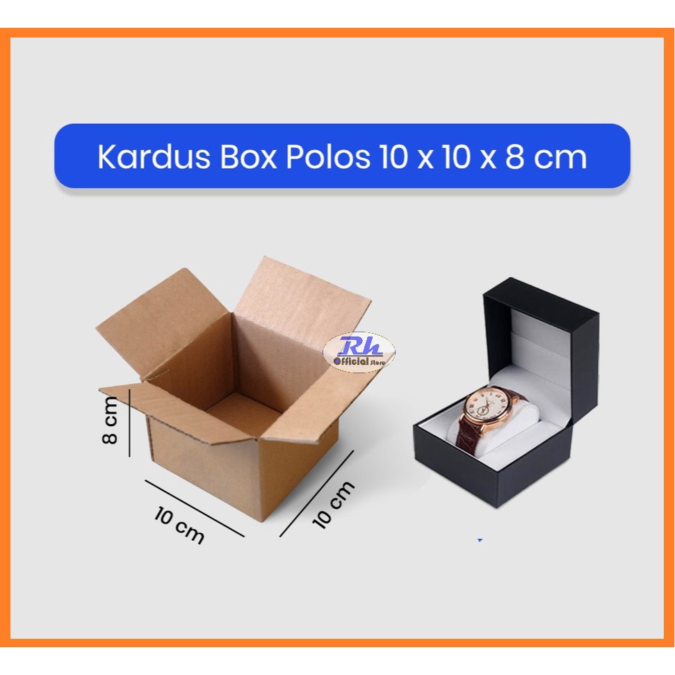 Kardus Box Polos / Karton Packing 10x10x8 cm