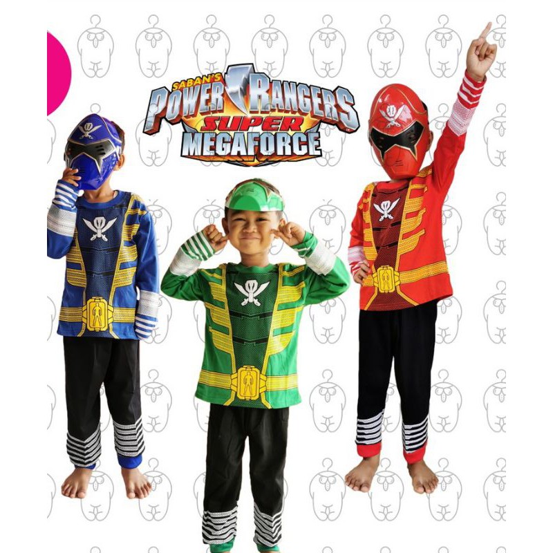 Kostum BAJU ANAK POWER RANGERS TERLARIS GRATIS TOPENG