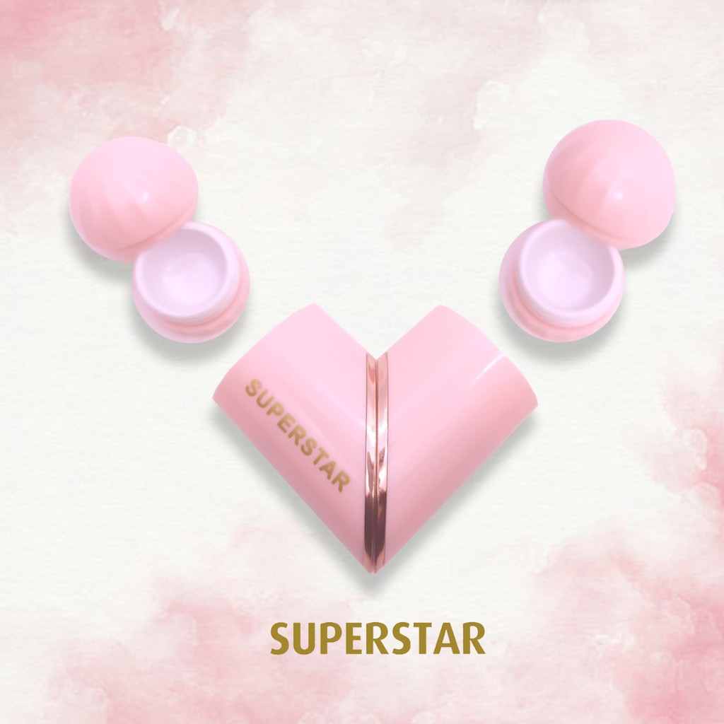 Kotak Lensa Superstar Heart travel kit tempat softlens