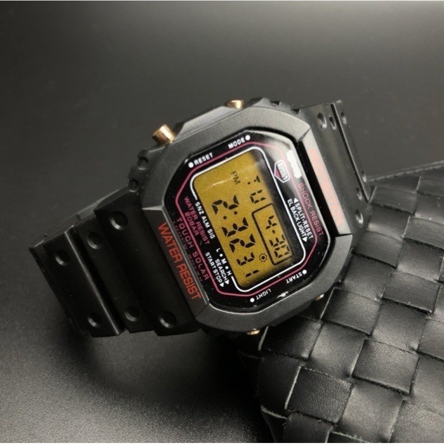 BAJ JAM TANGAN RUBBER DIGITAL SEGI DW-5600 IMPORT GROSIR MURAH KARET s1029 SPORT LED PRIA WANITA JF050