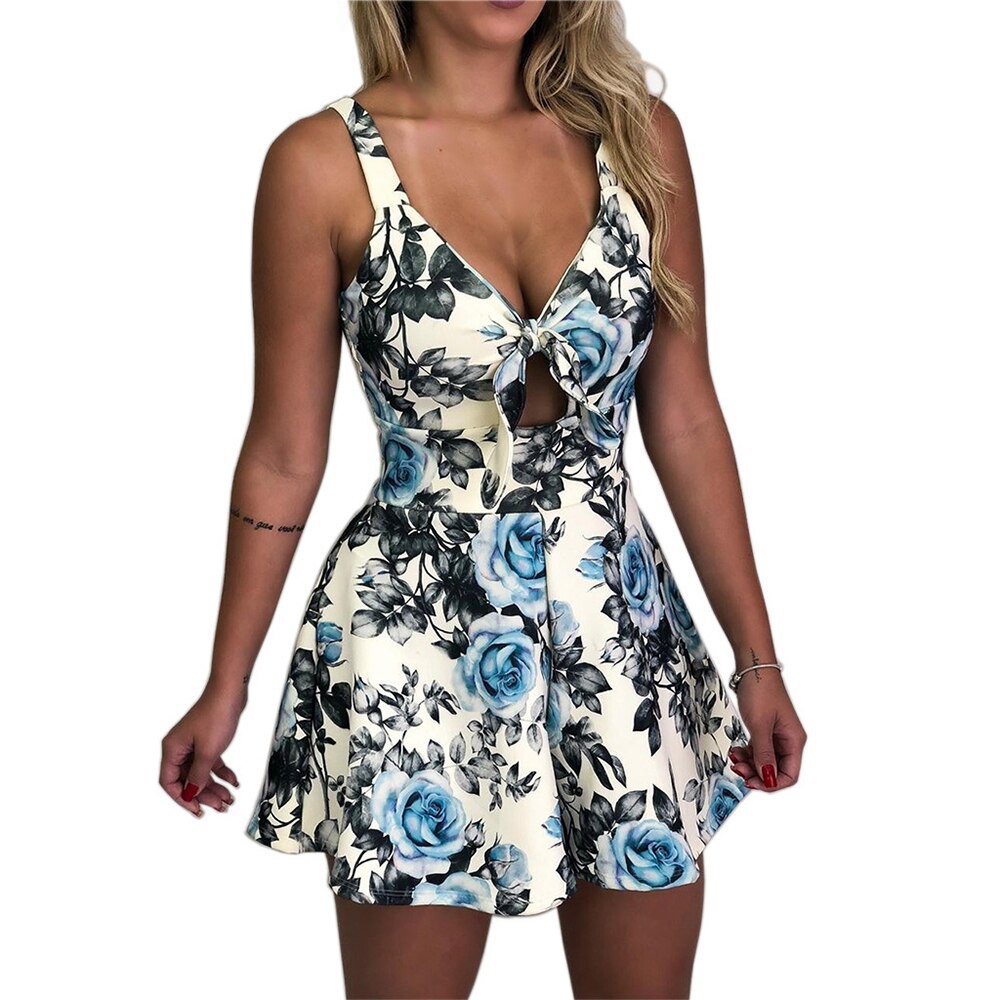 floral pantsuit romper