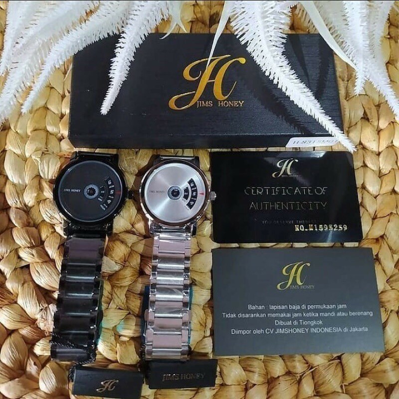 Jam Tangan Pria Murah Promo Jh 8315 Jimshoney Original - Men Watch Titanium Import Trendy Jims Honey