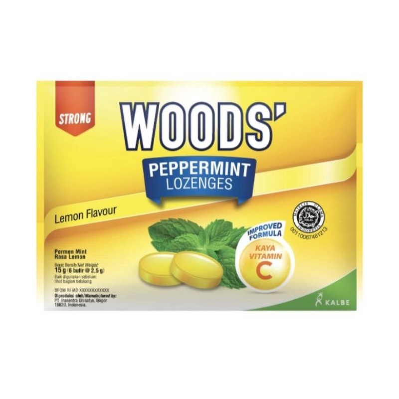 

Woods permen Lemon + Vit C