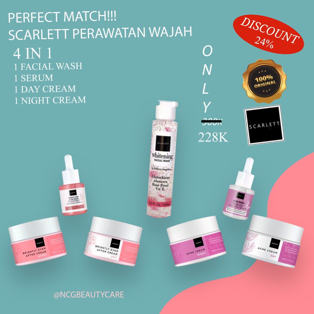 SCARLETT PAKET PERAWATAN WAJAH