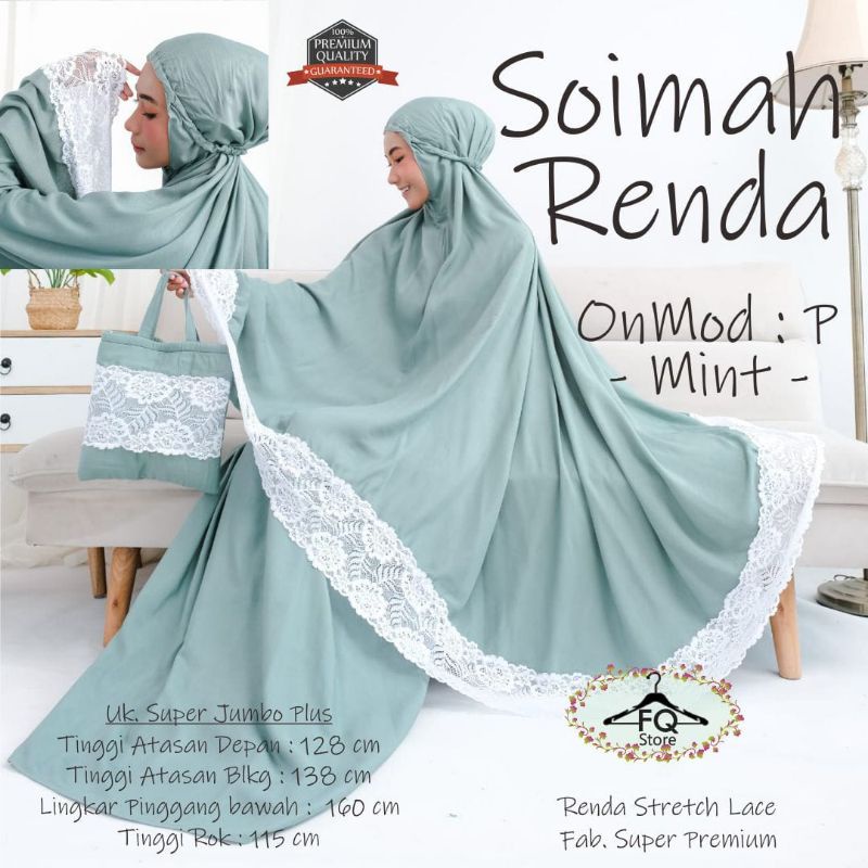 MUKENA RAYON PREMIUM JUMBO / MUKENA RAYON DEWASA JUMBO / MUKENA RENDA JUMBO / MUKENA RAYON ADEM JUMB