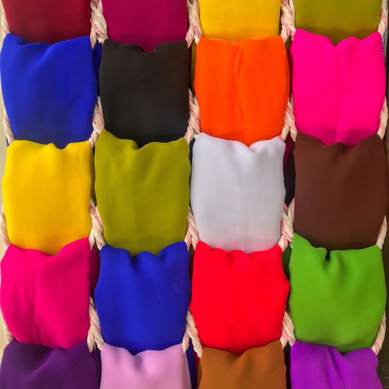 Selendang bali 2,5 m | Selendang crep cerah warna warni-3
