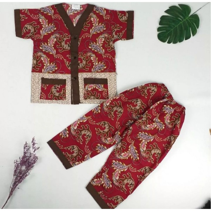 Baju Tidur Anak Laki Laki Dan Perempuan Batik Piyama Batik Anak 1 7 Tahun Baju Tidur Batik Shopee Indonesia