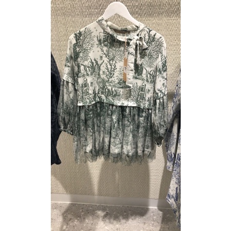 el mar minorca blouse green benang jarum