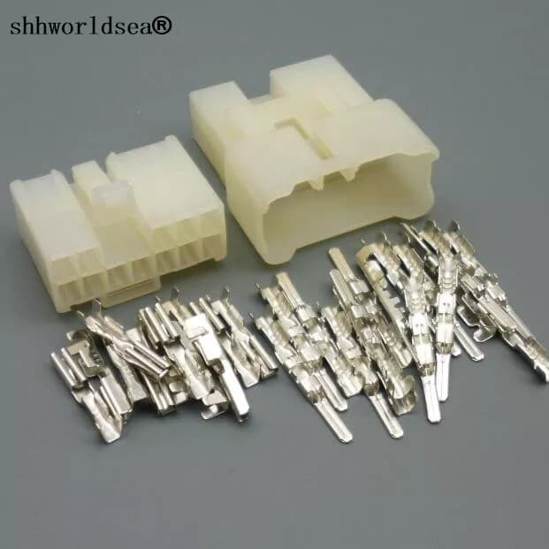 SOKET AUDIO MOBIL TOYOTA DAIHATSU 12 PIN FEMALE + MALE + SKUN