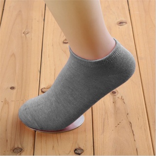 SF - Kaos Kaki Ankle Cute Kaos Kaki Pendek Polos dan Motif Semata Kaki Import Murah Motif Polos-POLOS ABU TUA