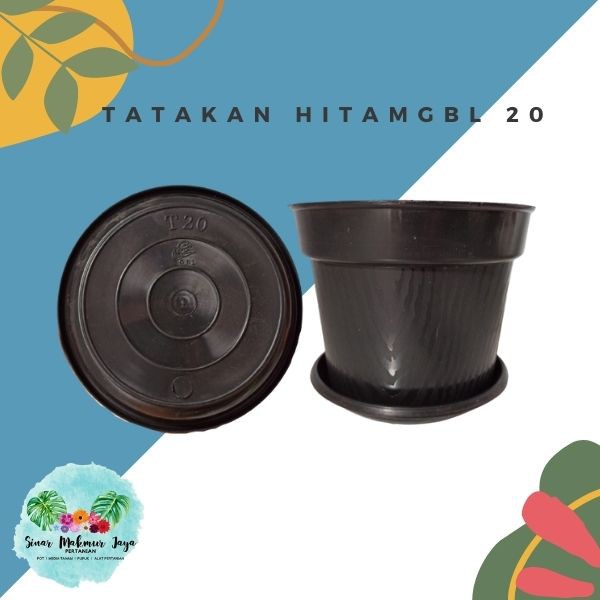 Jual Tatakan Pot Bunga Plastik Hitam Gbl Cm Shopee Indonesia