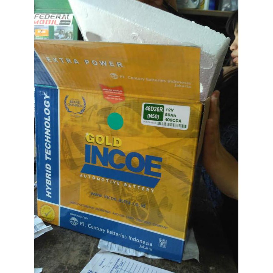 aki mobil INCOE N50 ACCU Termurah