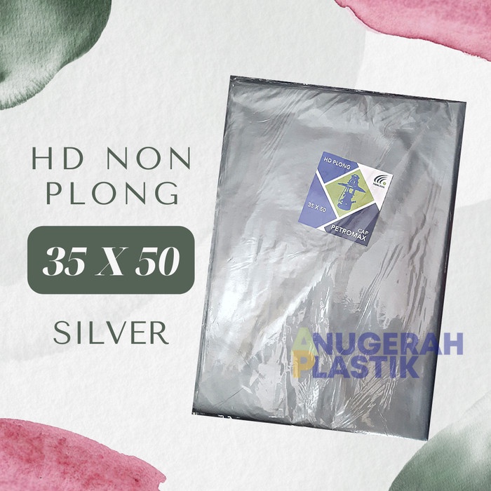

Plastik Packing Online 35x50 Warna Silver/ Plastik HD Non Plong 35x50