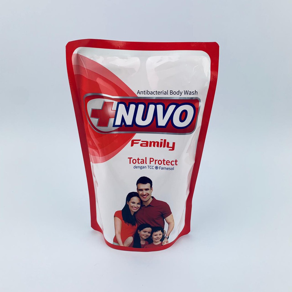 nuvo / Family / sabun cair / sabun badan / 400 ml / Total protect