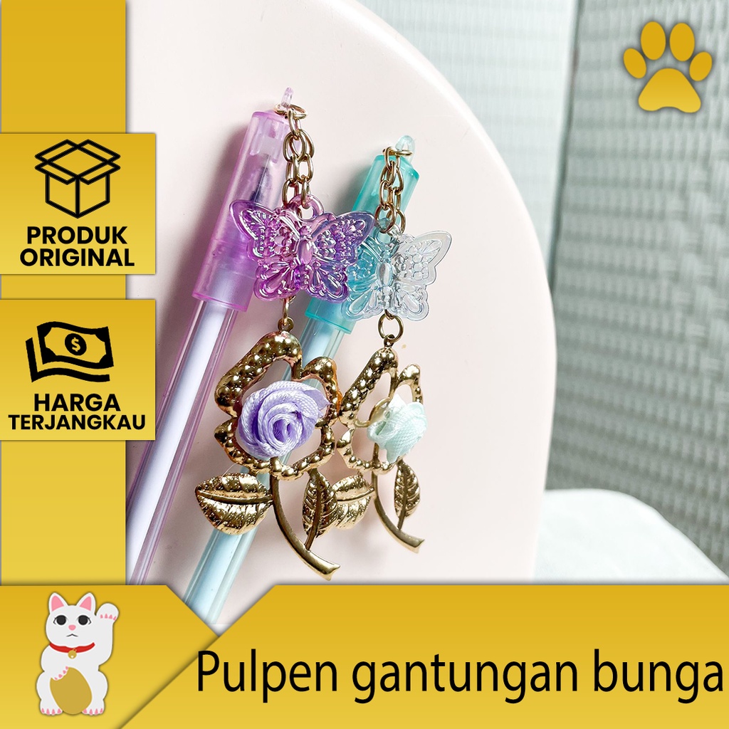 

[Luckyfortuna88] Pulpen gantungan bunga mawar pen gantungan bunga mawar alat tulis sekolah alat tulis kantor perlengkapan alat tulis lucu murah kualitas premium