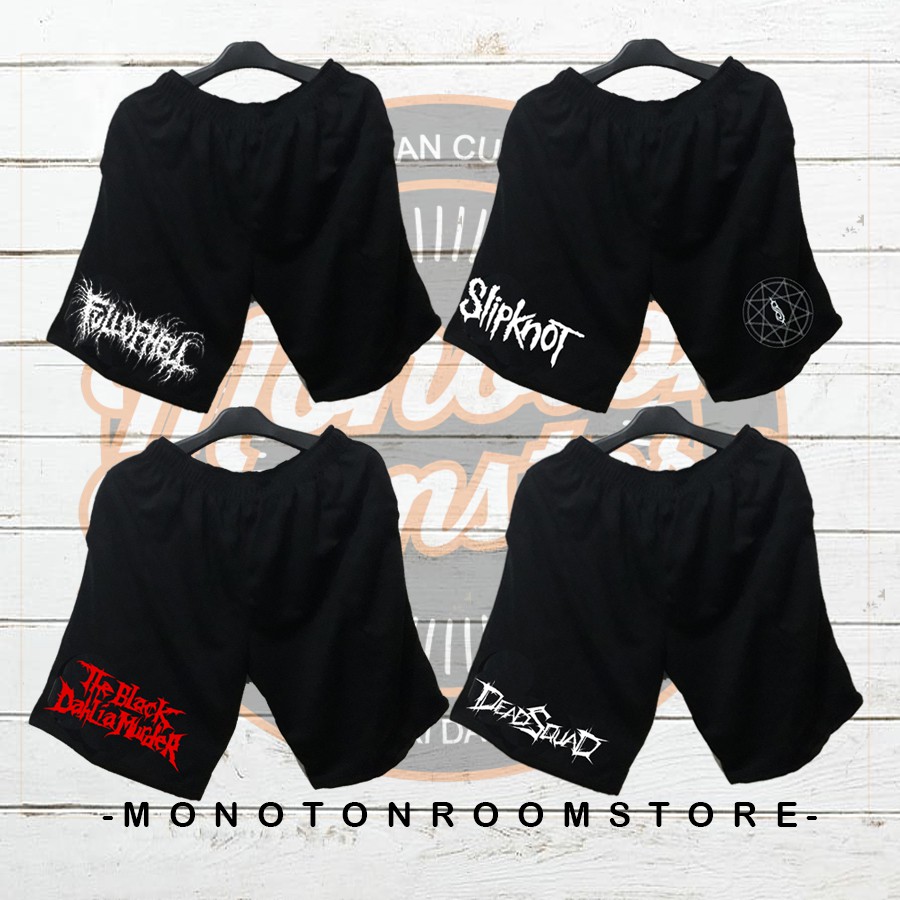 CELANA PENDEK - BAND VERSION - CELANA BAND METAL HARDCORE PUNK