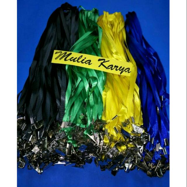 

Tali lanyard / tali name tag Taiwan dengan penjepit besi 100pc