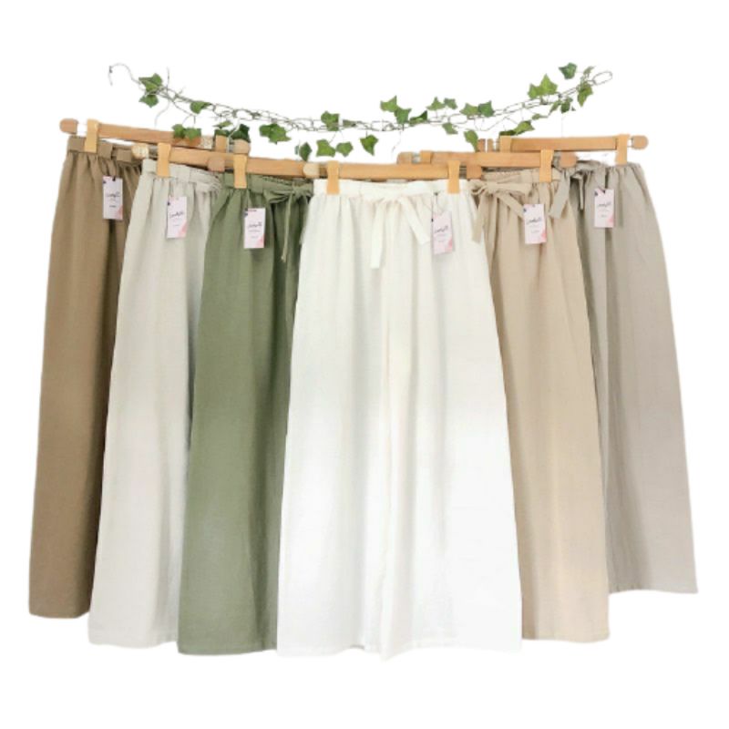 CELANA KULOT POLOS BAHAN RAYON PREMIUM BERKUALITAS ASLI [BISA COD]-6