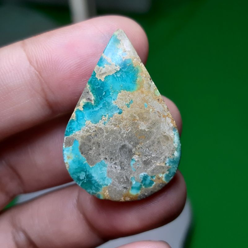 BATU AKIK NATURAL PIRUS PERSIA BENTUK TETES AIR JUMBO