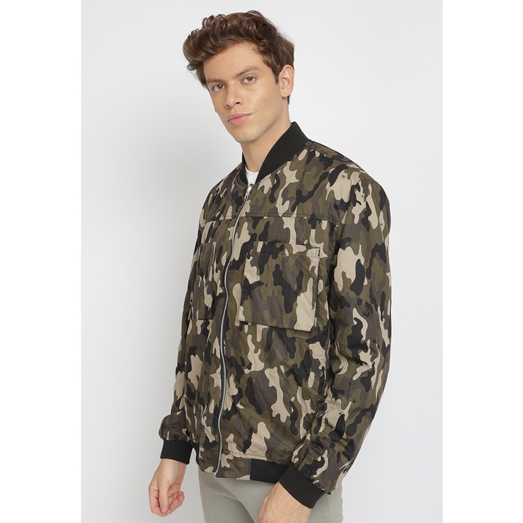 Poshboy Army Reverse Jacket Limited Edition, jaket pria, jaket army, jaket print, jaket bolak balik