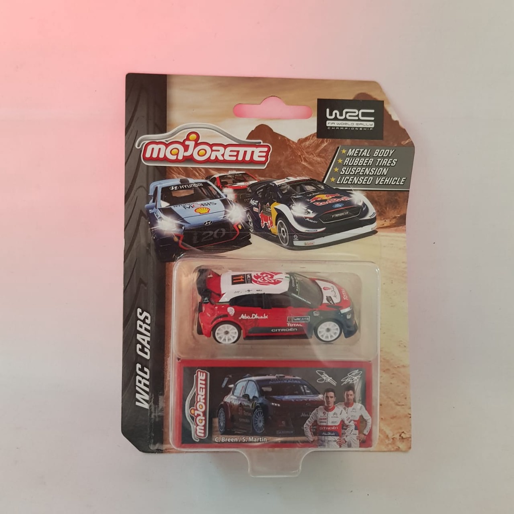 Diecast Majorette mobil WRC Cars Citroen C3 WRC 1:64