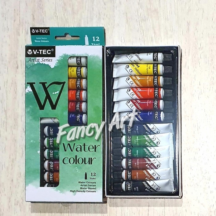 

Sale V-Tec Water Colour 6Ml Set 12 Warna Cat Air Trendi