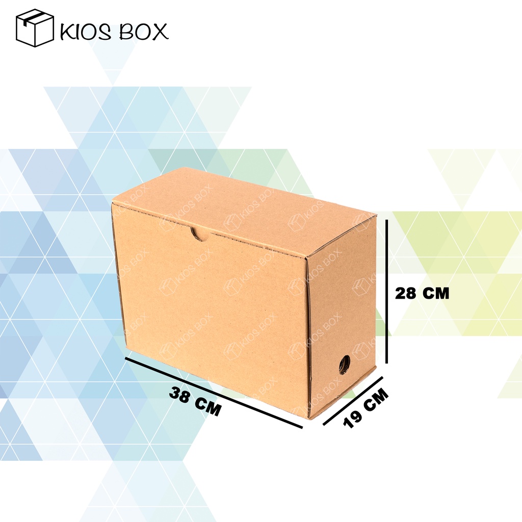 

Kardus Box Arsip / Box File Besar Polos 38x19x28