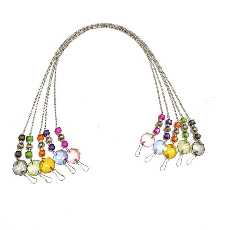 Kalung Gantungan Masker Strap Mask Hanging Samantha Crystal Chain Series Rantai