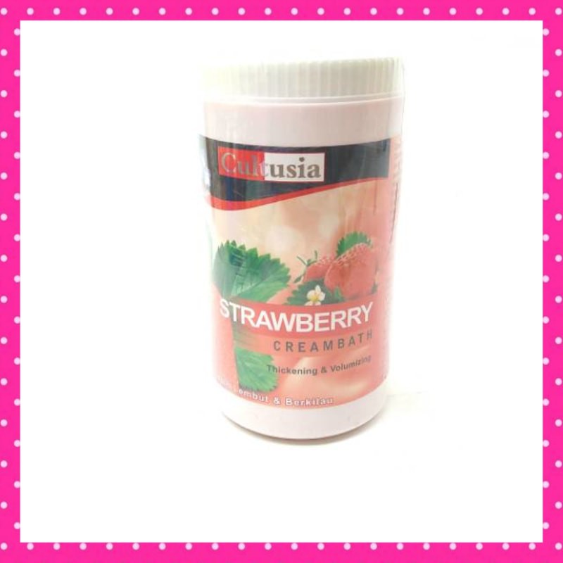 CREAMBATH RAMBUT CREAM BATH KRIMBAT CREAMBAT CULTUSIA CREAMBATH STRAWBERRY 1000ML