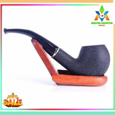 Pipa Cangklong Resin Besar Filter / Pipa Cangklong Hitam - DH-702