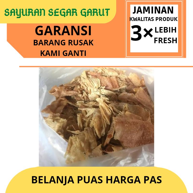 

Kerak Tahu Kering Mentah Kwalitas Super 200gr by Sayuran Segar Garut