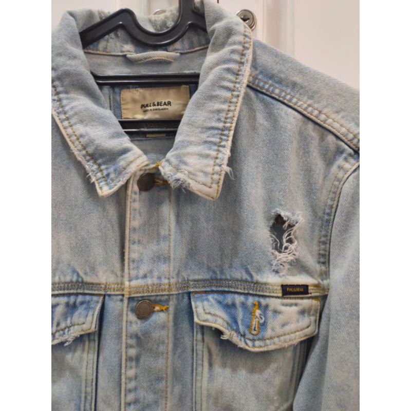 Jaket Ripped Jeans Pull & Bear Original
