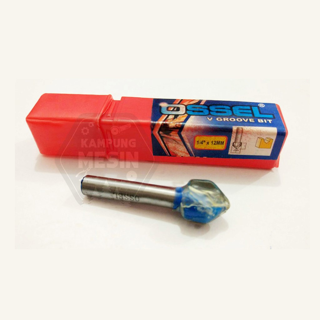 Mata router vee groove 12mm OSSEL mata trimmer vee groove 12mm OSSEL mata profil vee groove 12mm